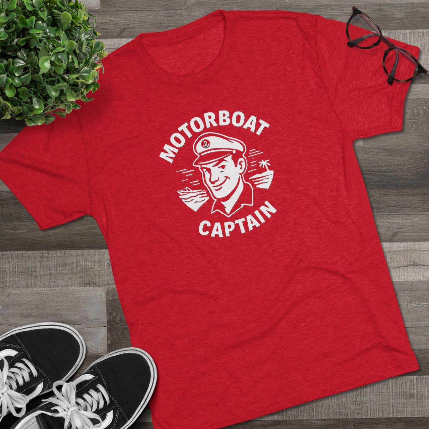 Motorboat Captain - Top Shelf Blended Tee