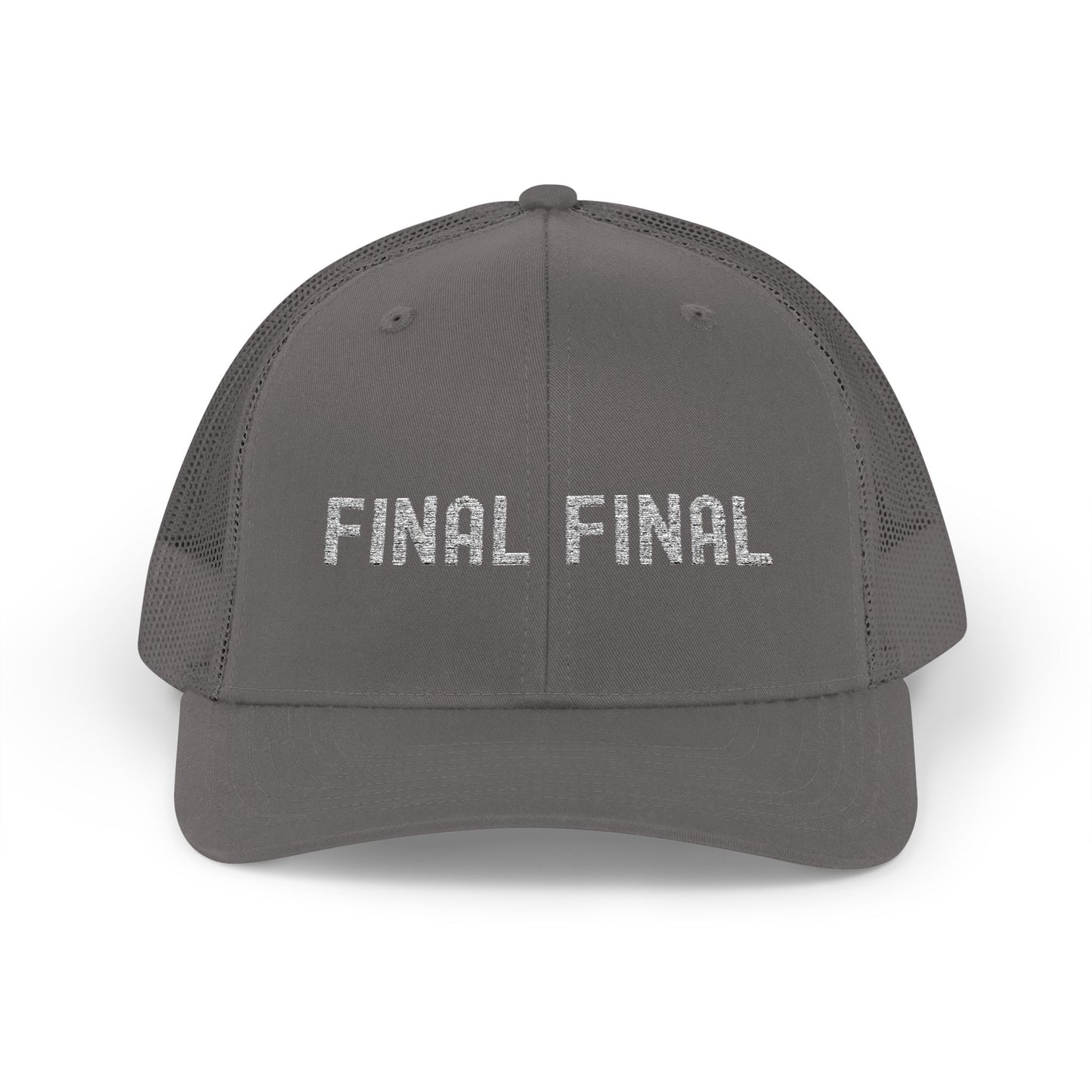 Final Final Snapback Trucker Cap, Stylish Hat for Parties, Graduation Gifts, Unisex Cap, Trendy Accessory for Everyday Wear