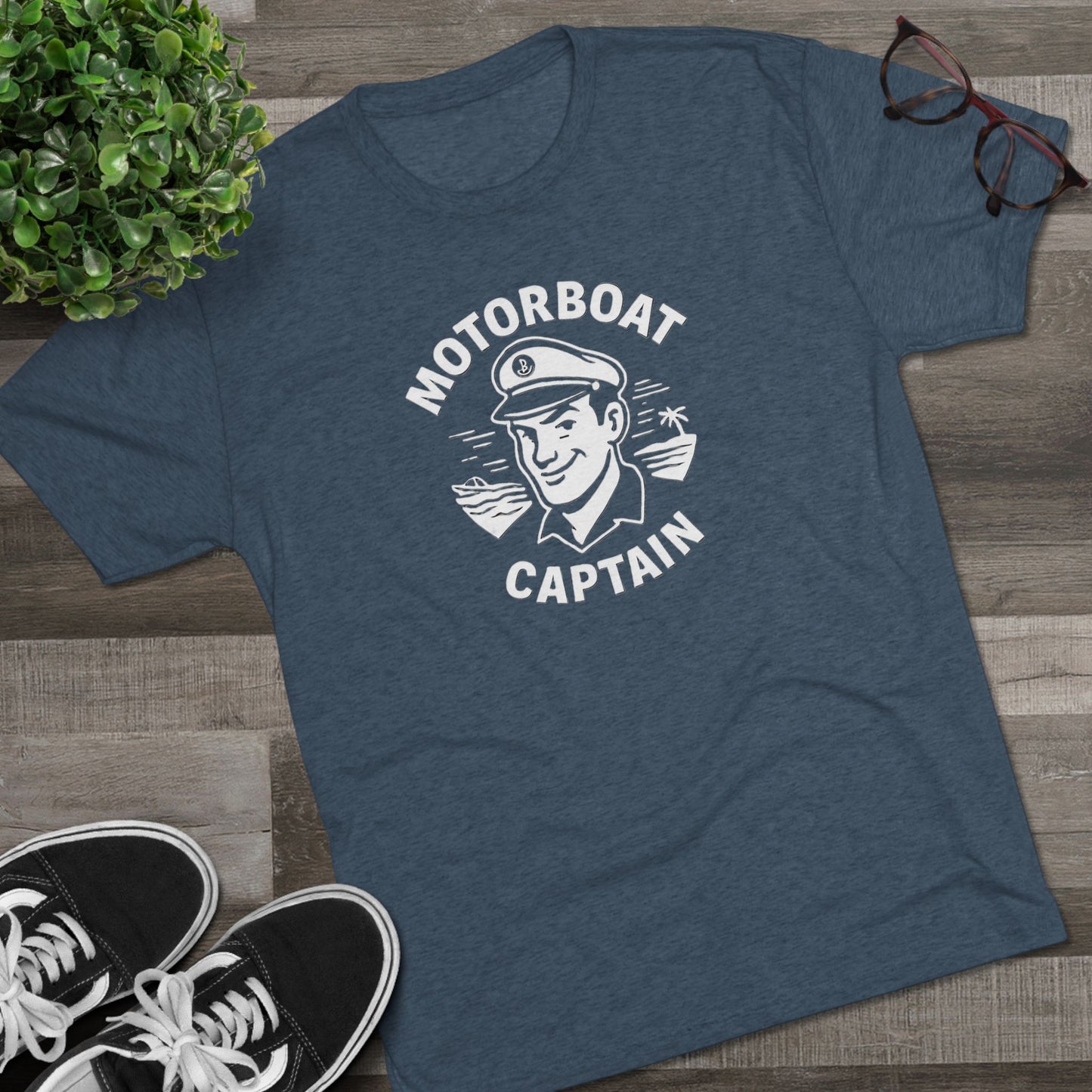 Motorboat Captain - Top Shelf Blended Tee