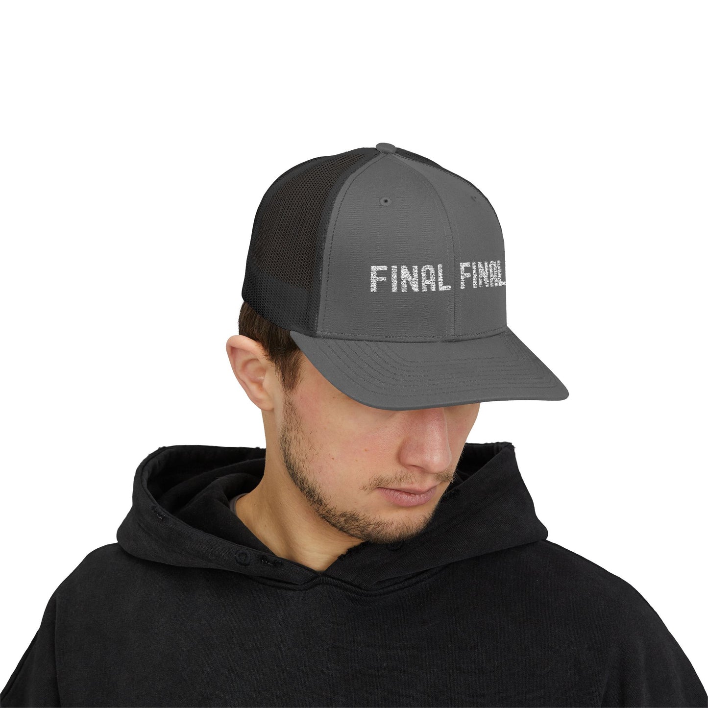 Final Final Snapback Trucker Cap, Stylish Hat for Parties, Graduation Gifts, Unisex Cap, Trendy Accessory for Everyday Wear