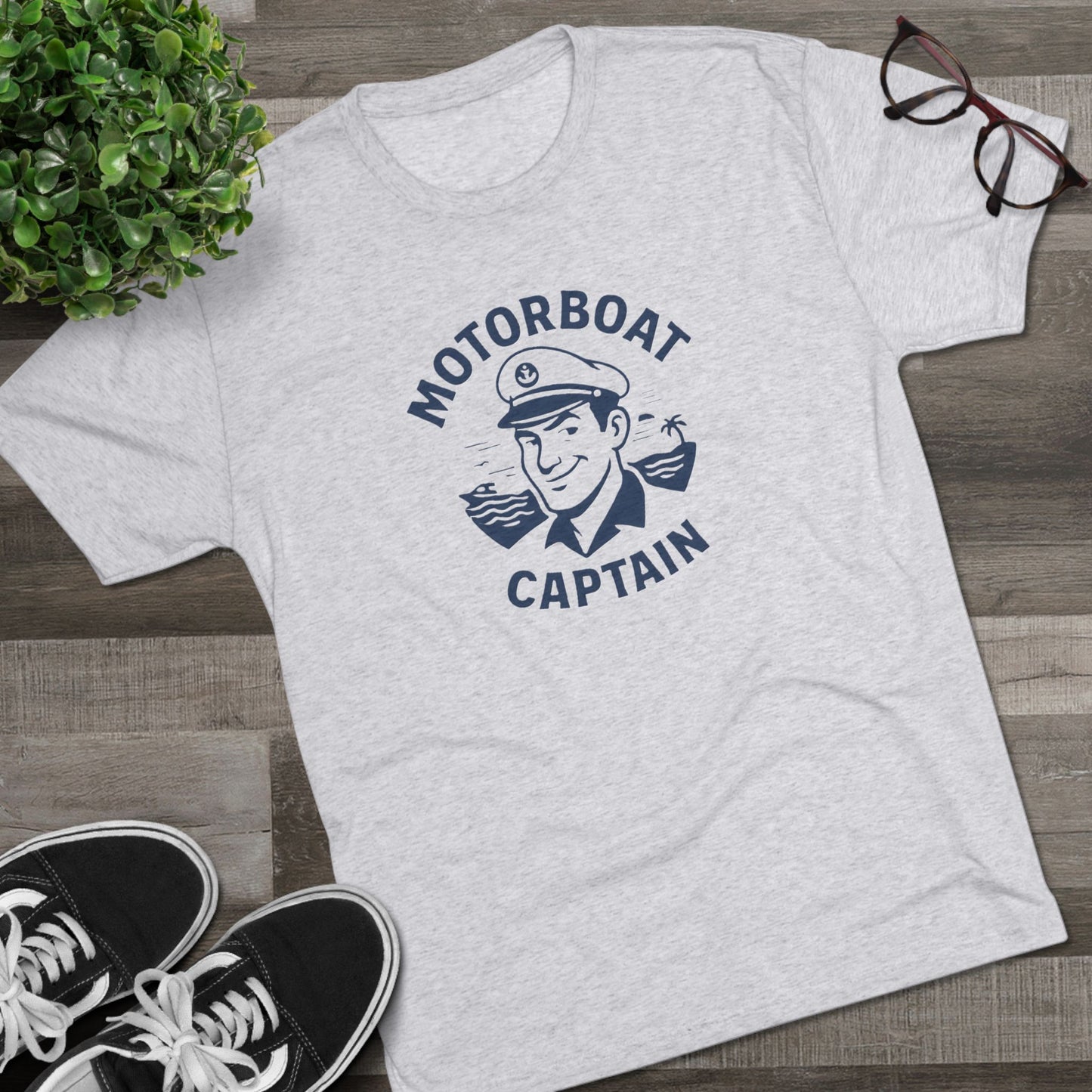 Motorboat Captain - Top Shelf Blended Tee