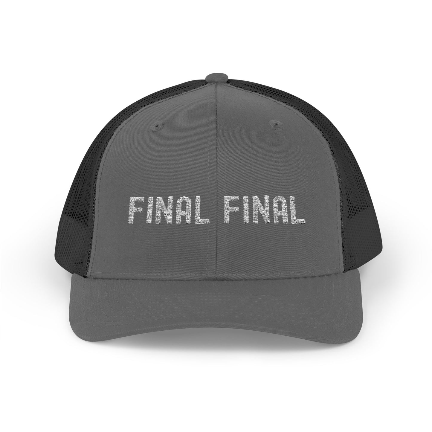 Final Final Snapback Trucker Cap, Stylish Hat for Parties, Graduation Gifts, Unisex Cap, Trendy Accessory for Everyday Wear