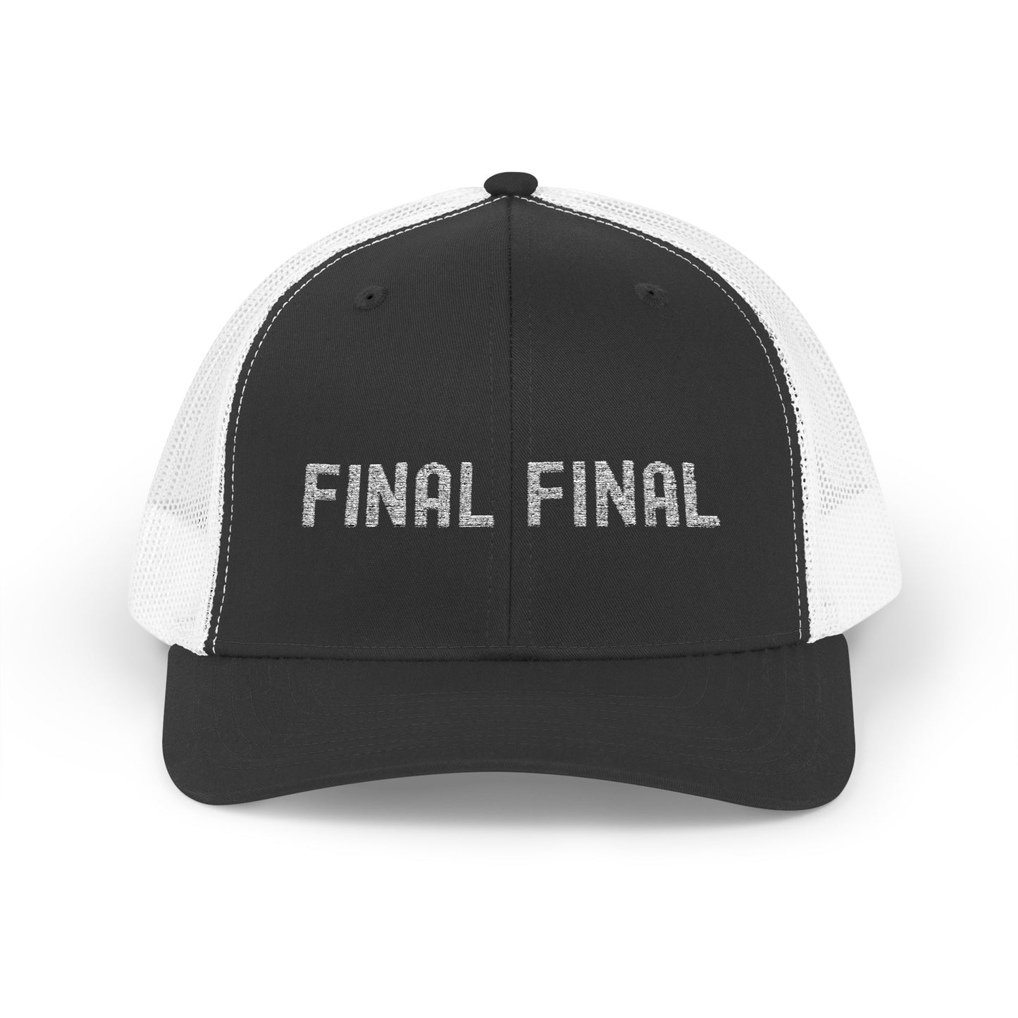 Final Final Snapback Trucker Cap, Stylish Hat for Parties, Graduation Gifts, Unisex Cap, Trendy Accessory for Everyday Wear
