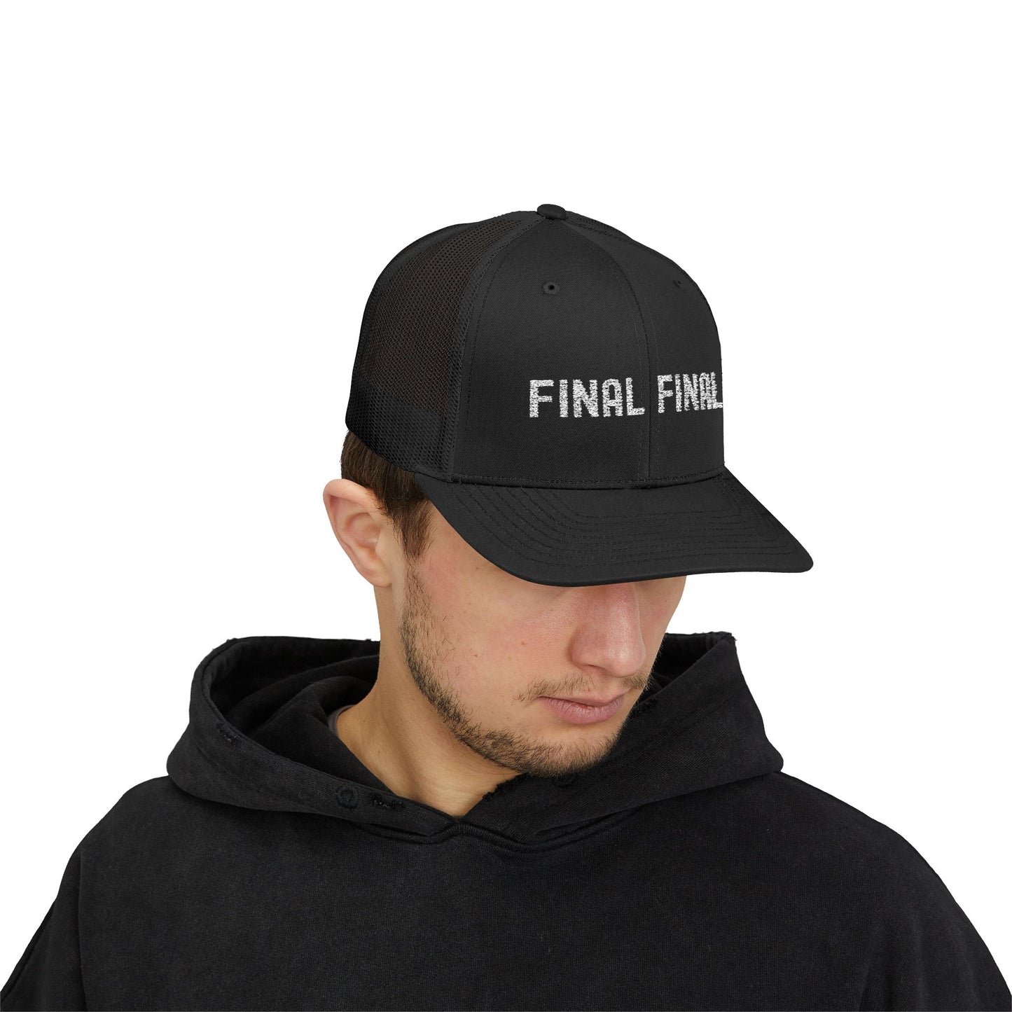 Final Final Snapback Trucker Cap, Stylish Hat for Parties, Graduation Gifts, Unisex Cap, Trendy Accessory for Everyday Wear