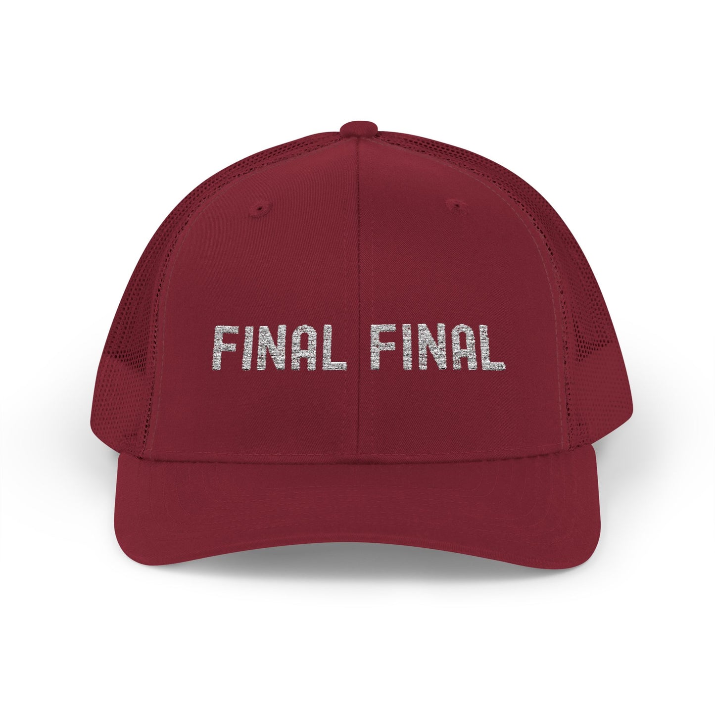 Final Final Snapback Trucker Cap, Stylish Hat for Parties, Graduation Gifts, Unisex Cap, Trendy Accessory for Everyday Wear