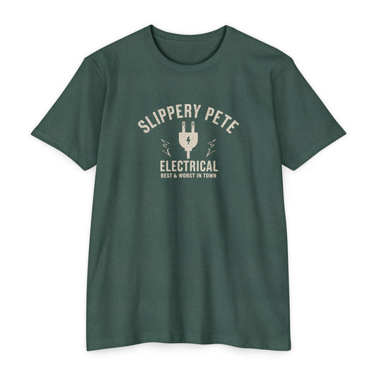 Slippery Pete Electrical - Black market T-shirt