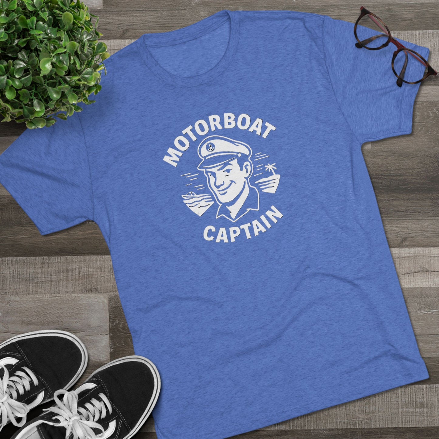 Motorboat Captain - Top Shelf Blended Tee