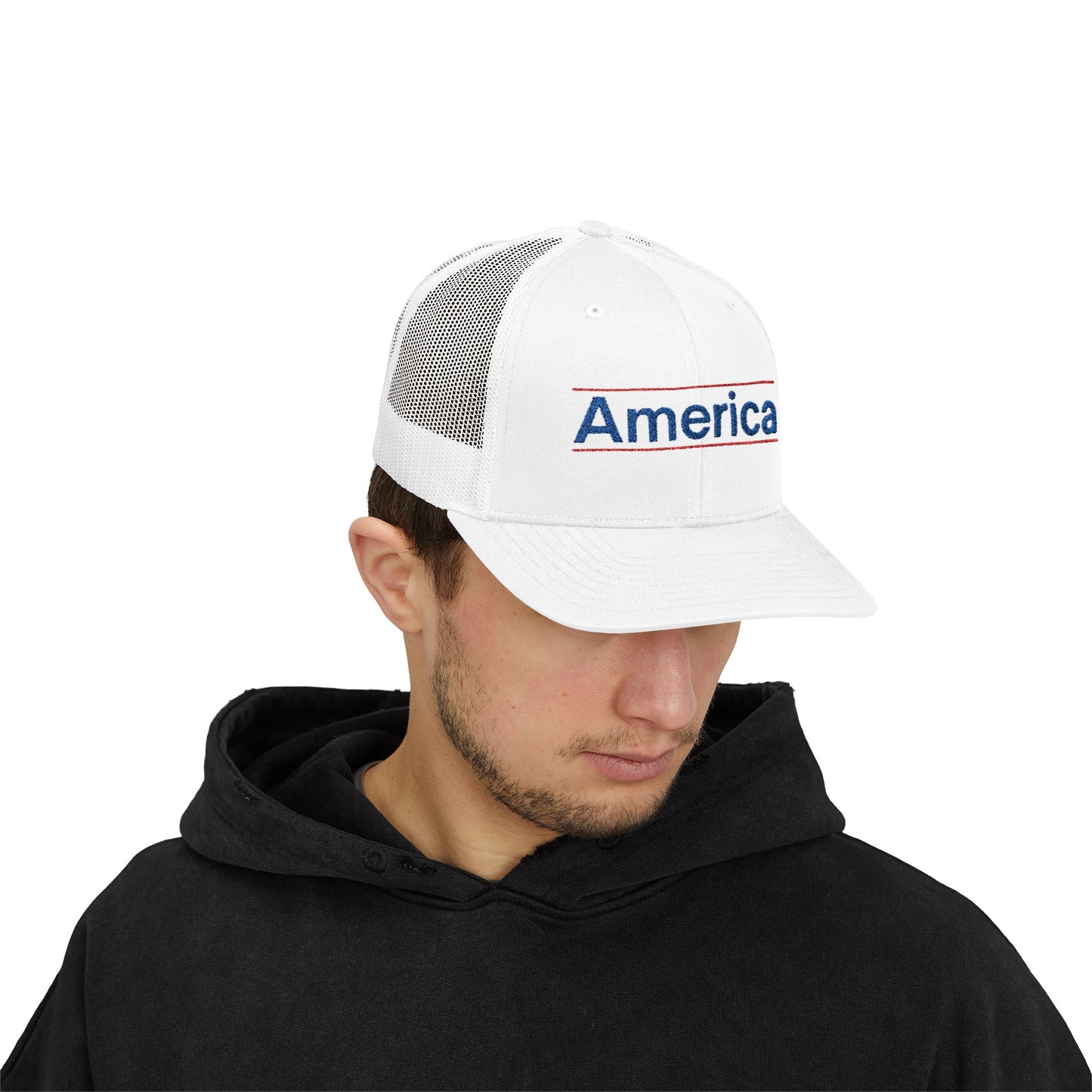 America - USA Pride Hat White