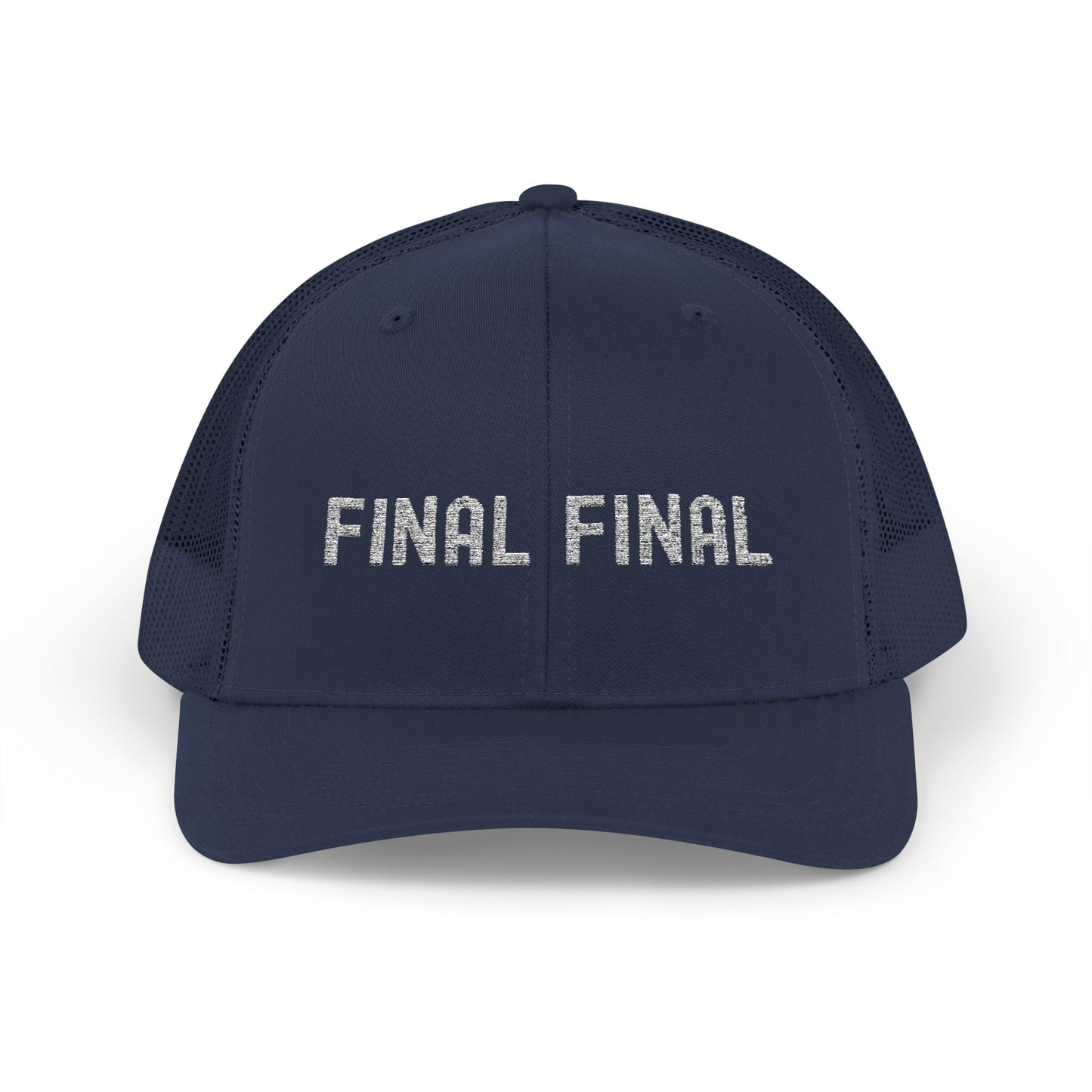 Final Final Snapback Trucker Cap, Stylish Hat for Parties, Graduation Gifts, Unisex Cap, Trendy Accessory for Everyday Wear