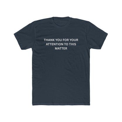Thank You Statement Unisex Cotton Crew Tee, Casual Gift, Statement Shirt, Everyday Wardrobe Essential, Appreciation Tee
