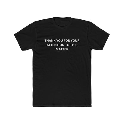 Thank You Statement Unisex Cotton Crew Tee, Casual Gift, Statement Shirt, Everyday Wardrobe Essential, Appreciation Tee