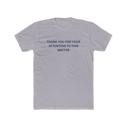 Thank You Statement Unisex Cotton Crew Tee, Casual Gift, Statement Shirt, Everyday Wardrobe Essential, Appreciation Tee