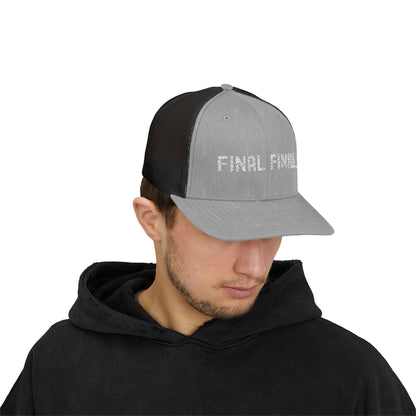 Final Final Snapback Trucker Cap, Stylish Hat for Parties, Graduation Gifts, Unisex Cap, Trendy Accessory for Everyday Wear