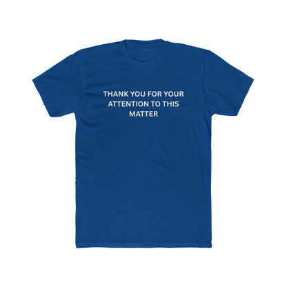 Thank You Statement Unisex Cotton Crew Tee, Casual Gift, Statement Shirt, Everyday Wardrobe Essential, Appreciation Tee