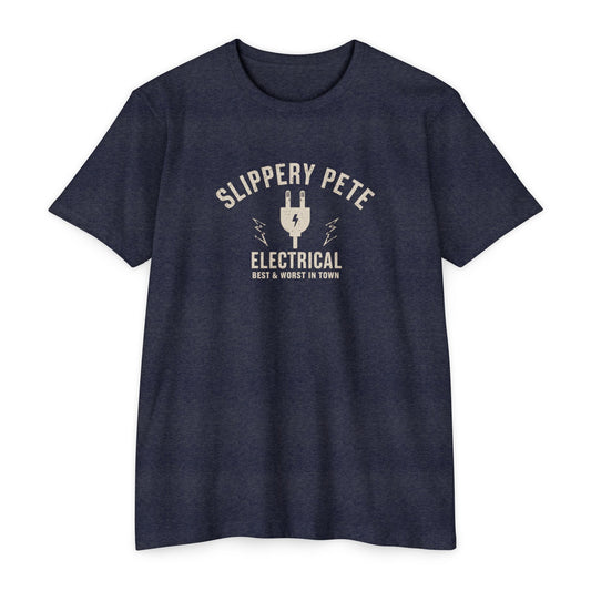Slippery Pete Electrical - Black market T-shirt