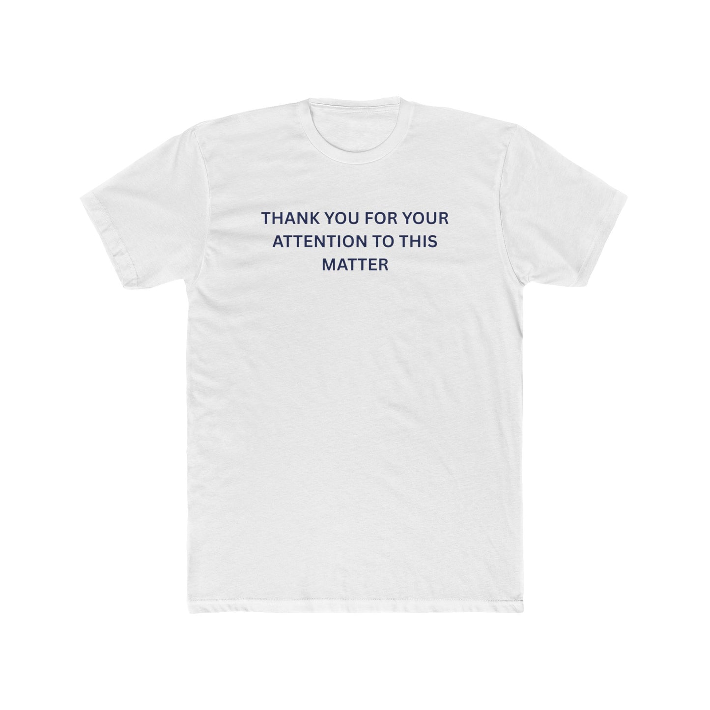 Thank You Statement Unisex Cotton Crew Tee, Casual Gift, Statement Shirt, Everyday Wardrobe Essential, Appreciation Tee