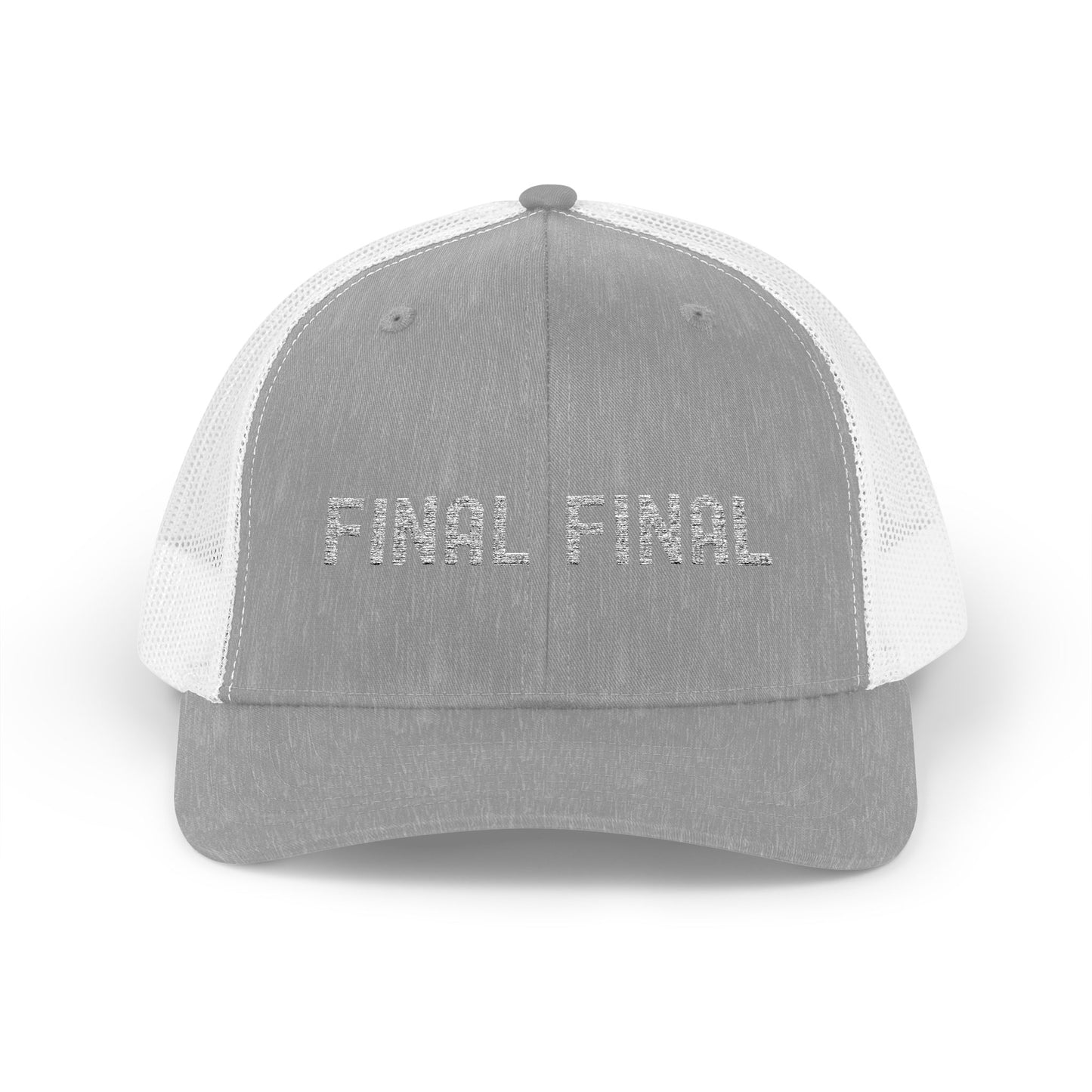 Final Final Snapback Trucker Cap, Stylish Hat for Parties, Graduation Gifts, Unisex Cap, Trendy Accessory for Everyday Wear