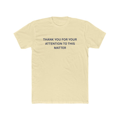 Thank You Statement Unisex Cotton Crew Tee, Casual Gift, Statement Shirt, Everyday Wardrobe Essential, Appreciation Tee