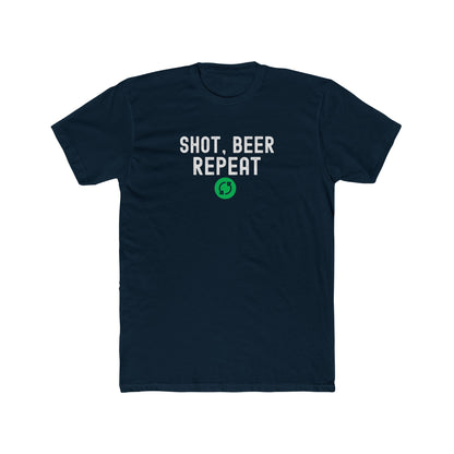 Shot, Beer, Repeat - Men Unisex T-shirt
