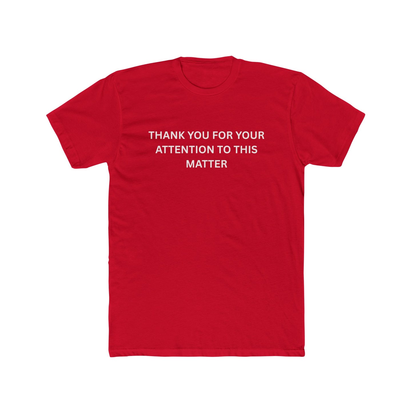 Thank You Statement Unisex Cotton Crew Tee, Casual Gift, Statement Shirt, Everyday Wardrobe Essential, Appreciation Tee