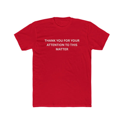 Thank You Statement Unisex Cotton Crew Tee, Casual Gift, Statement Shirt, Everyday Wardrobe Essential, Appreciation Tee
