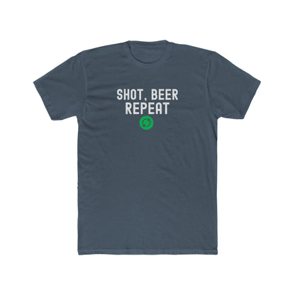 Shot, Beer, Repeat - Men Unisex T-shirt