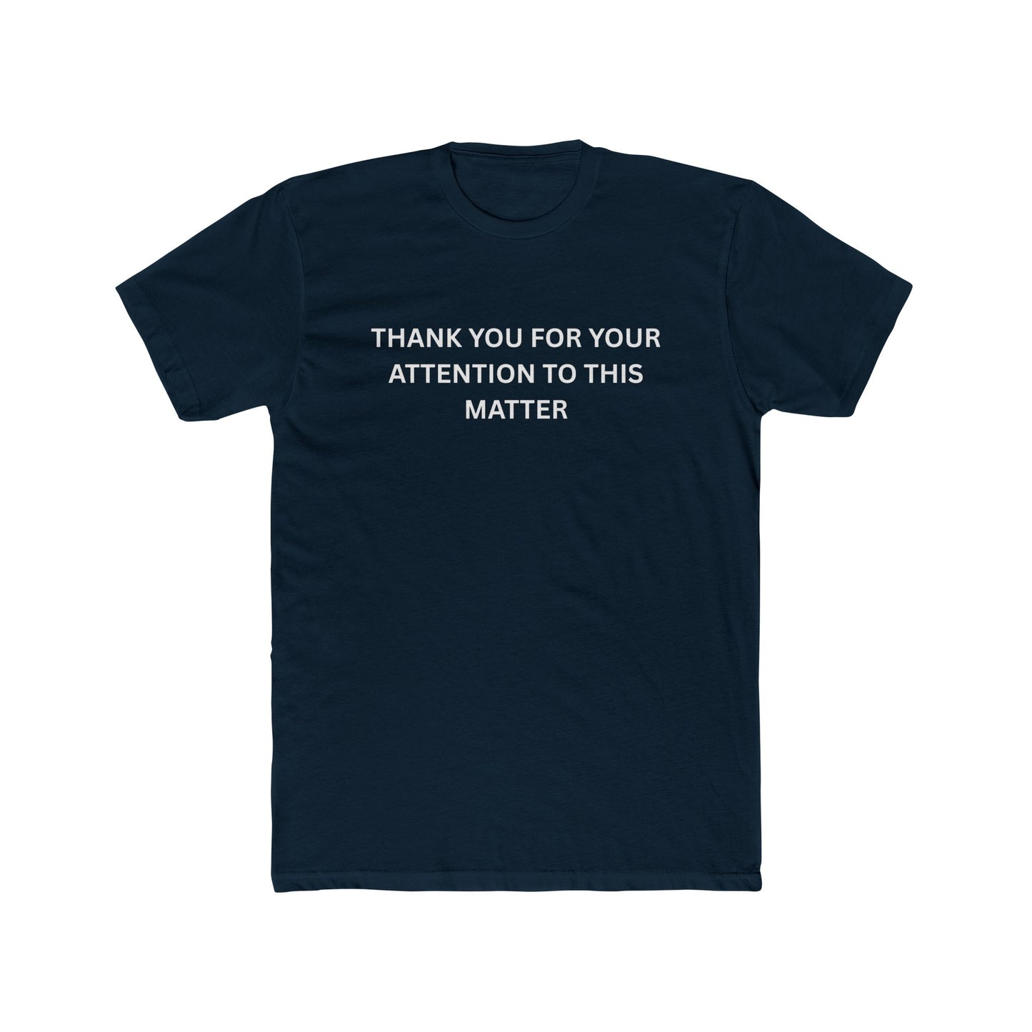 Thank You Statement Unisex Cotton Crew Tee, Casual Gift, Statement Shirt, Everyday Wardrobe Essential, Appreciation Tee