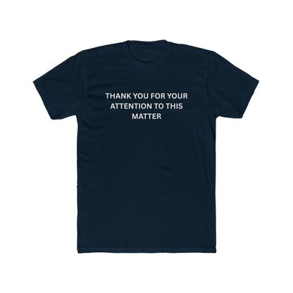 Thank You Statement Unisex Cotton Crew Tee, Casual Gift, Statement Shirt, Everyday Wardrobe Essential, Appreciation Tee